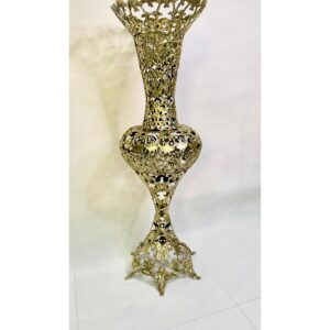 برنز گلدان کنار سالن قلبی ارتفاع ۷۵ وزن ۳/۵ کیلوگرم