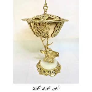 برنز آجیل خوری مدل گوزن ارتفاع ۴۴ عرض ۲۷ وزن ۳۱۰۰ ارسال به سراسر ایران تهران تسویه درب منزل